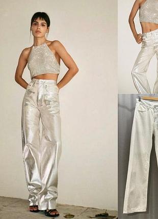 Джинси zara з напиленням