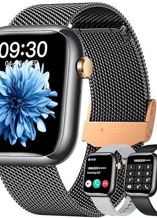 Умные часы для женщин android фитнес-трекер: черные умные часы ответ/совершение звонков, amazon, германия