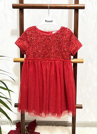 🎄святкова сукня від f&f на 2-3 років, 92-98 см.