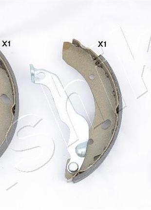 Колодки тормозные барабанные (комплект 4 шт) hyundai lantra i (j-1) 1.5 1990.10-1995.11 ash 55-05-516