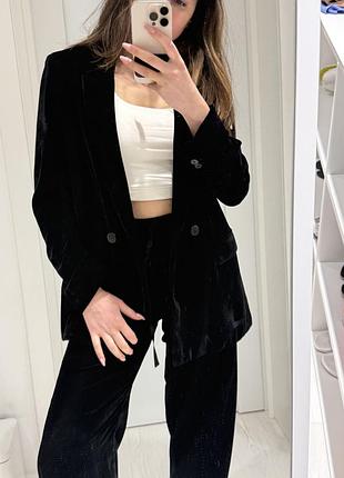Костюм zara велюровий