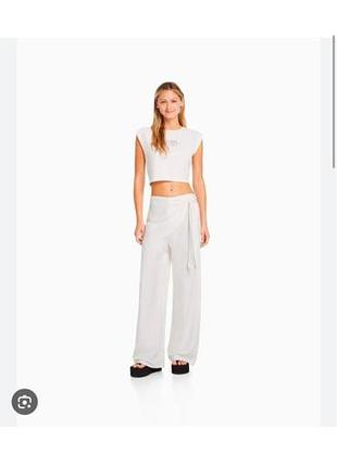 Брюки белые женские