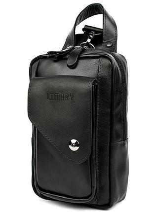Мужская нагрудная сумка слинг рюкзак на одно плечо limary lim-910ga