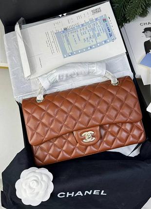 Сумка женская кожаная рыжая карамельная