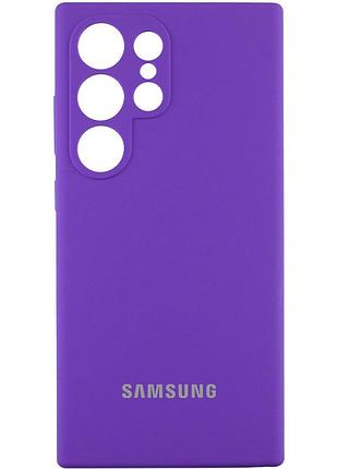 Чехол silicone cover lakshmi full camera (aaa) with logo для samsung galaxy s24 ultra фиолетовый / amethyst