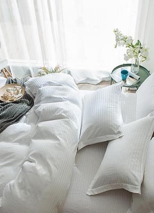 Комплект stripe lux white 1/1см комфорт текстиль