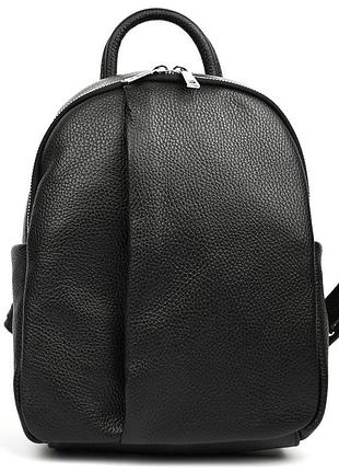 Кожаный женский рюкзак virginia conti italy - vc3964fblack