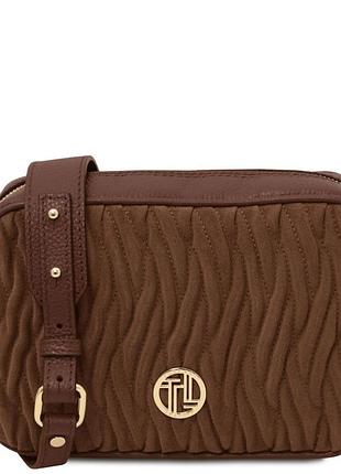 Женская сумка замшевая через плечо chantilly от tuscany tl142490