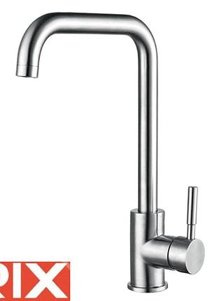 Смеситель для кухни ухо rix lux (chr-011-g), sus304 из нержавеющей стали