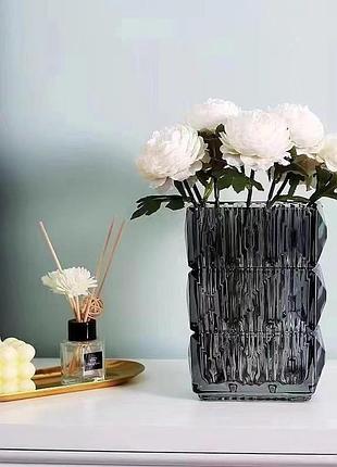 Ваза из хрустального стекла 20 см, ваза для цветов из утолщённого прозрачного стекла, amazon, германия