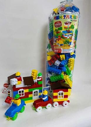 Игрушка конструктор №5 115/12 (4) "bamsic" 283 детали, в пакете