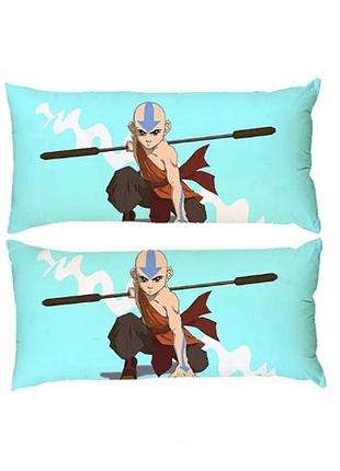 Наволочка чехол для подушки аниме аватар легенда об аанге двухсторонняя 30х50 см (pp0025_50)