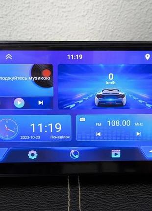 Автомагнитола 7" android 11, 2/32гб, wi-fi и gps, 2 din с bluetooth, 2xusb, 4x60вт, модель 7011a