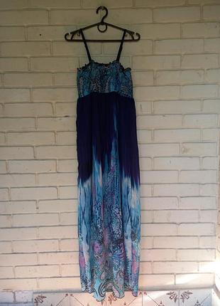 Длинный сарафан размер uk 10 наш 44