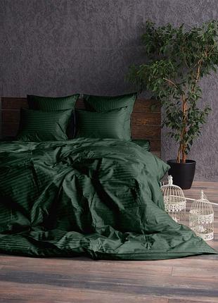 Комплект stripe lux green 1/1см комфорт текстиль семейный
