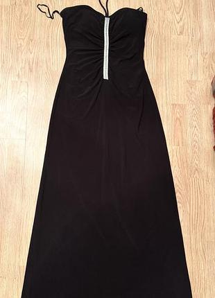 Вечірня сукні трикотаж максі відкриті плечі