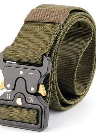 Ремень тактический tactical belt 130х4 см олива