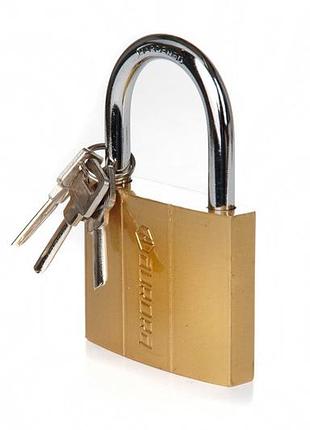 Замок навісний aurora 60мм жовтий лазер латуть (840018)
