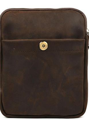 Кожаная сумка через плечо rc-0061-4lx tarwa коричневый крейзи хорс