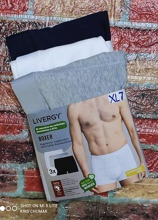 Арт.0153 набор мужских боксеров 3шт от livergy размер евро хl/7