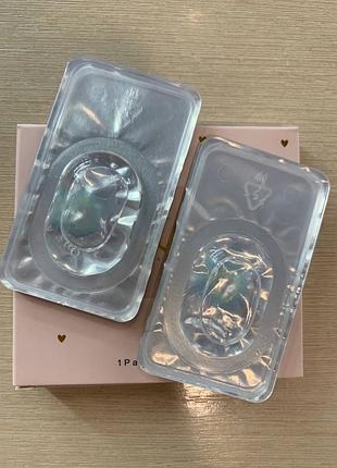 Кольорові лінзи блакитні без діоптрій — термін носіння до 1 року | декоративні лінзи для очей