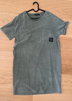 Літня сукня, плаття bershka з ефектом потертостей, розмір м, прямий фасон