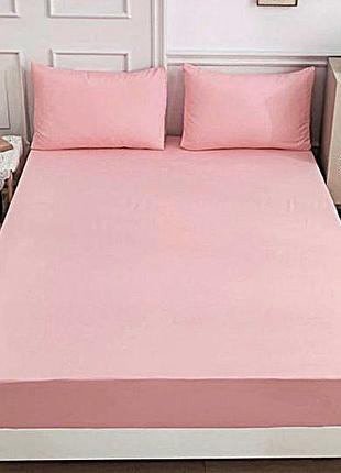 Простынь на резинке 90х190х25см поплин люкс камея moonlight