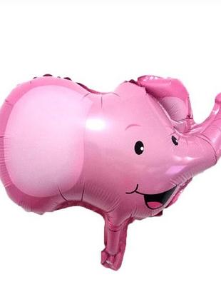 Кулька у формі тварин слон 38 на 20 см рожевий