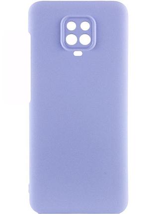 Чохол silicone cover lakshmi full camera (aaa) для xiaomi redmi note 9s / note 9 pro /note 9 pro max бузковий / dasheen