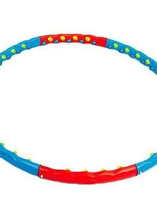 Массажный обруч double grace magnetic js-6003 красно-синий (33429144), no branding