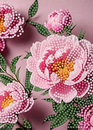 Алмазна мозаїка "рожева мрія" zav1818-13, 18х18 см