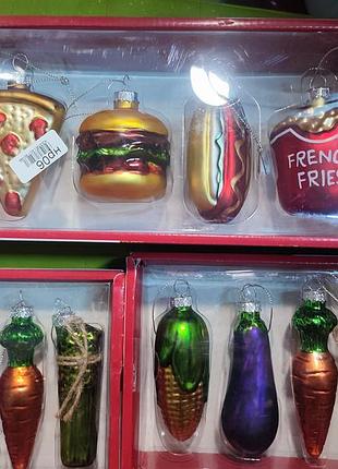 Игрушки елочные украшения стекло! цена за большой 380 грн малый 350 грн.levarno home