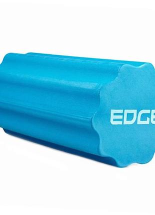 Массажный ролик профилированный yoga roller ro3-30 30см синий (33596001), edge