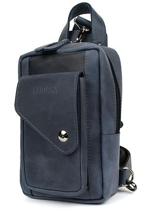 Мужская нагрудная сумка слинг рюкзак на одно плечо limary lim-910rk