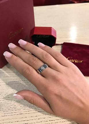 Cartier кольцо белое золото / картье кольцо love белое золото au 750
