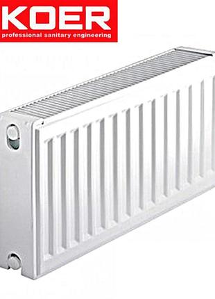 Стальные радиаторы koer 22 тип 300*2000 турция (боковое подключение)