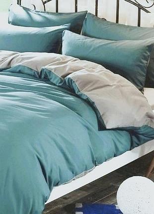 Комплект евро соло 160х220см поплин люкс микс петроль+циркон moonlight