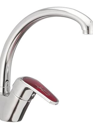 Змішувач для кухні haiba magic 011 з червоною ручкою (hb0699) yousf