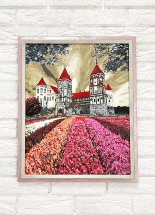 Багетная рамка (розовая посеребренная 3 см) 40х50