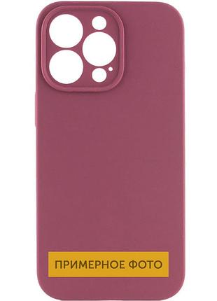 Чохол silicone case full camera protective (aa) no logo для apple iphone 16 plus (6.7") бордовий / plum