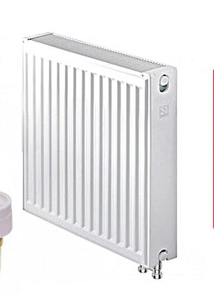 Стальные радиаторы koer 22 тип 500*1800 турция vk (нижнее подключение) с термоклапаном