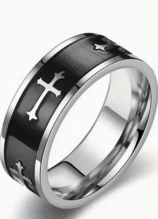 Оригинальная кольца с крестом, размер 20