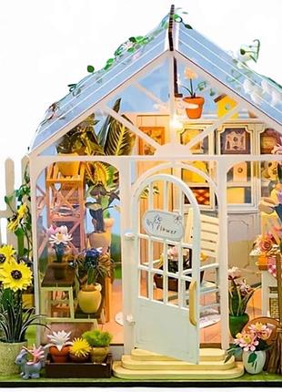 3d румбокс "сказочный сад" миниатюрный кукольный домик diy dollhouse diorama от hongda