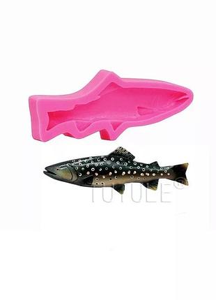 Молд силиконовый рыба 105 на 42 мм розовый