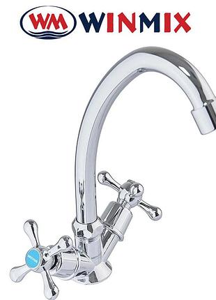 Смеситель для кухни ухо winmix mauro nut (chr-271), польша