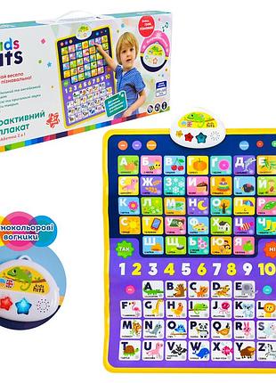 Плакат навчальний "абетка 2 в1" (kh07/003)