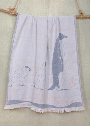 Полотенце-пештемаль пляжное irya 90х180 penguin