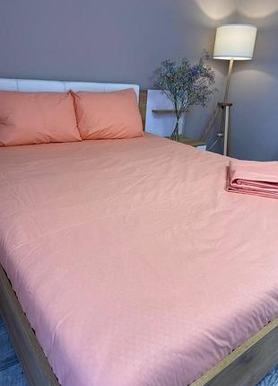 Постельное белье бязь персиковый