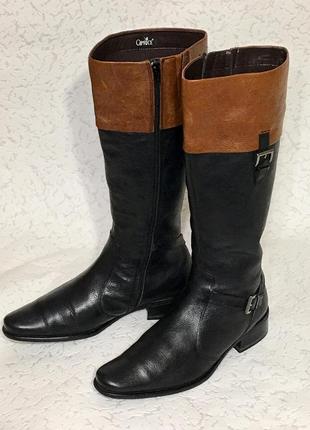 Стильні шкіряні чоботи 🔥