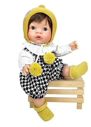 Испанская кукла пупс nines d`onil анатомический мальчик с тёмными волосами joy collection в сумке нинес 37 см